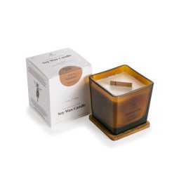 Aromatherapy Soy Wax Candle Brown Tint 450g.