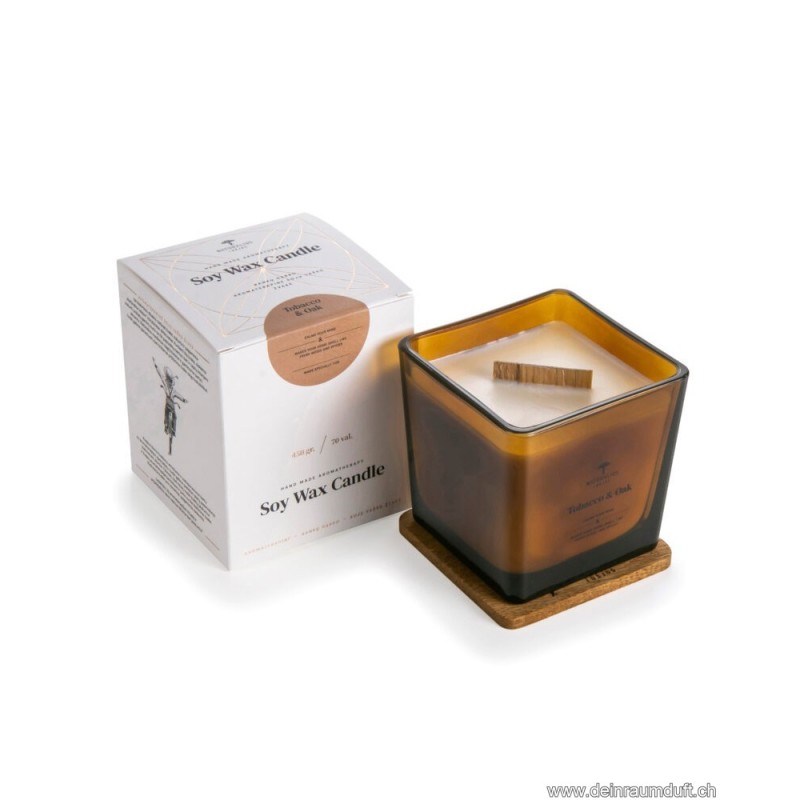 Bougie de cire de soja aromathérapie Brown Tin 450g.