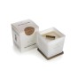 Bougie de cire de soja aromathérapie White/Gold 450g.