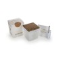 Aromatherapy Soy Wax Candle White/Gold 450g.